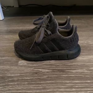 Grey and black toddler adidas